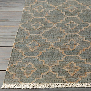 Niceville Handcrafted Fringed Jute Carpet - Clearance