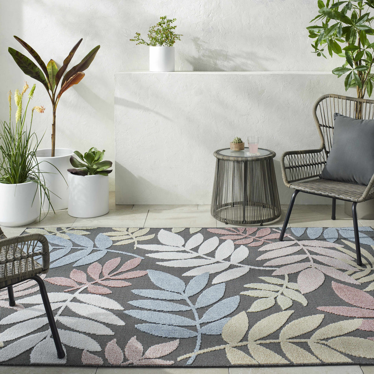 Nasha Charcoal Area Rug