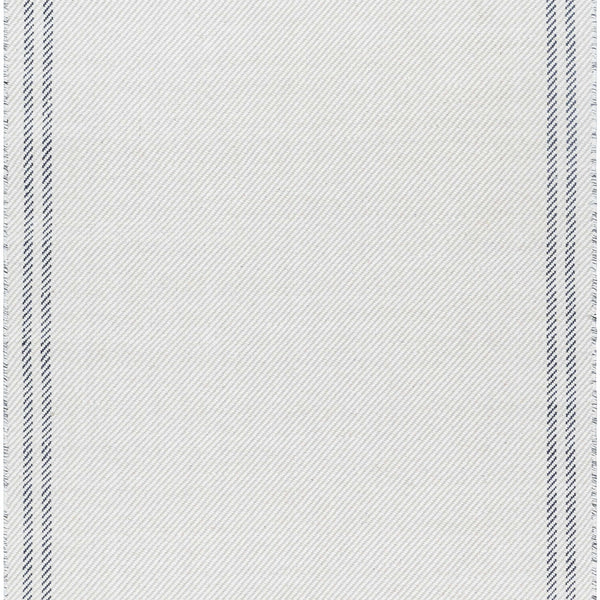 Nimue Cream & Blue Bordered Area Rug - Clearance