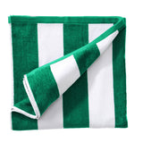 Cotton Velour Cabana Stripe Beach Towel - Novia Collection