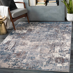 Netherfield Abstract Gray Rug