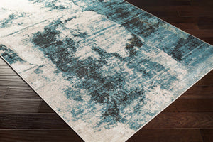 Oatman Abstract Teal Rug - Clearance