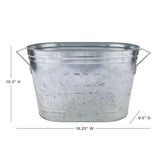 Cold Drinks Galvanized Metal Tub