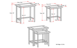 Skyler - 2 Pc Nesting Side Table - Dark