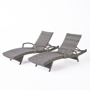 Crete Wicker Chaise Lounge