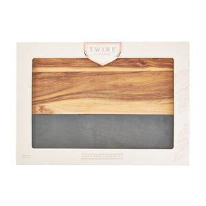 Wood with Slate Board