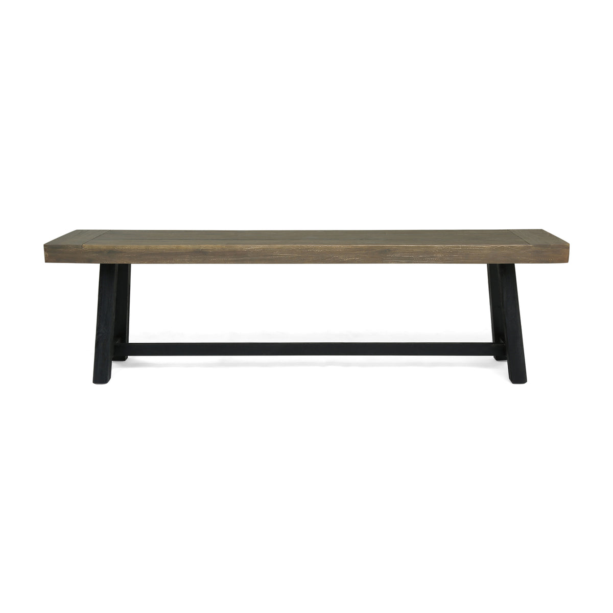 Acacia Outdoor Bench in Sandblast Finish