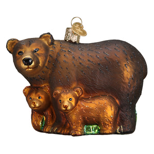 Old World Christmas Bear With Cubs Ornament - view 3