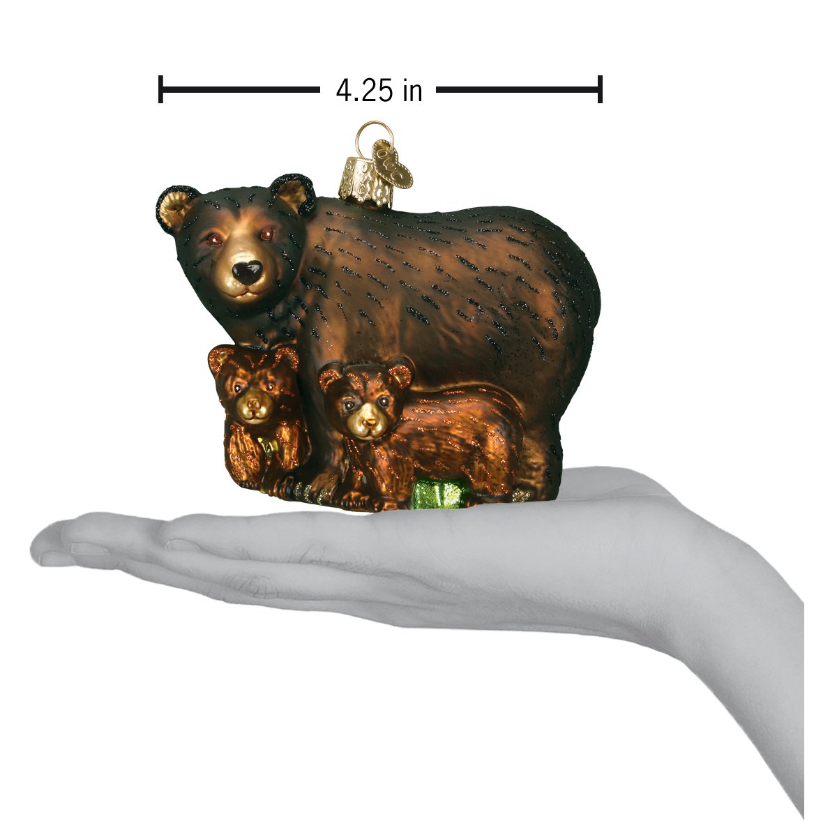 Old World Christmas Bear With Cubs Ornament - view 6