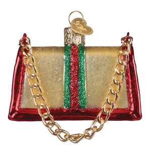 Old World Christmas Fashion Purse Ornament - view 3