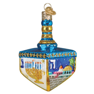 Old World Christmas Hanukkah Dreidel Ornament - view 2