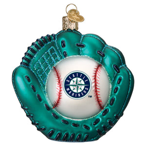 Old World Christmas Mariners Baseball Mitt Ornament - view 3