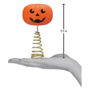 Old World Christmas Mini Pumpkin Head Tree Topper - view 2
