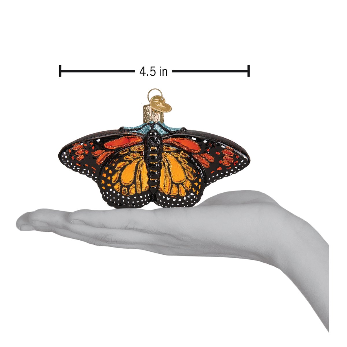 Old World Christmas Monarch Butterfly Ornament - view 6