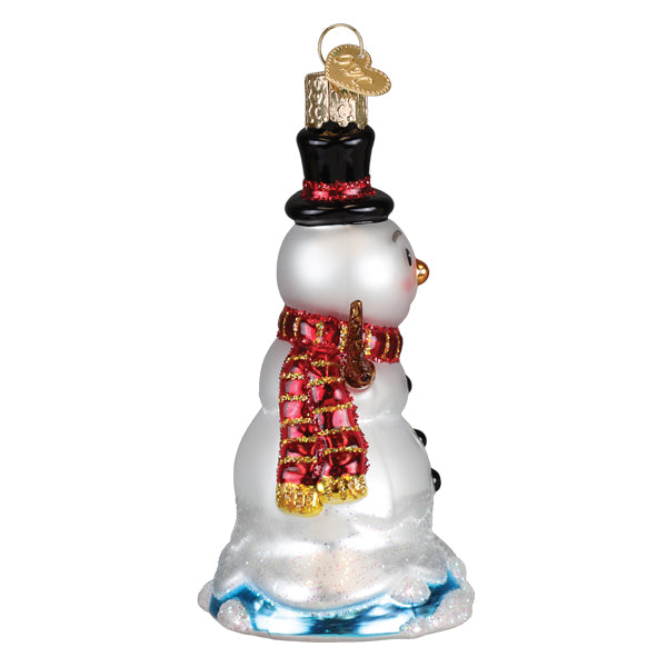 Old World Christmas Mr. Melting Snowman Ornament - view 4