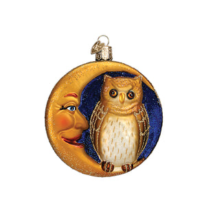 Old World Christmas Owl In Moon Ornament - view 3