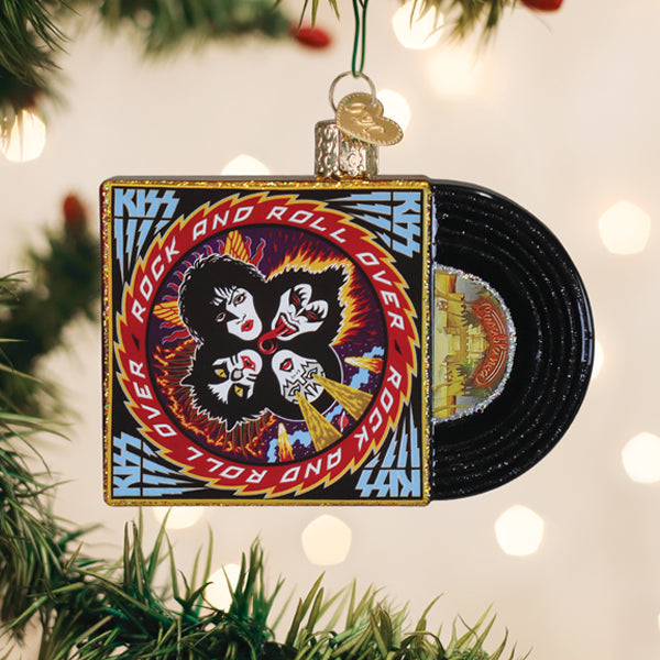 Old World Christmas Rock And Roll Over Album Ornament