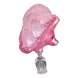 Old World Christmas Shimmering Pink Bat Ornament - view 4