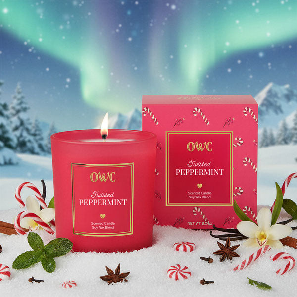 Old World Christmas Twisted Peppermint Candle - view 2