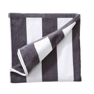 Cotton Velour Cabana Stripe Beach Towel - Novia Collection
