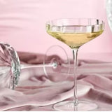 Angled Coupe Glasses