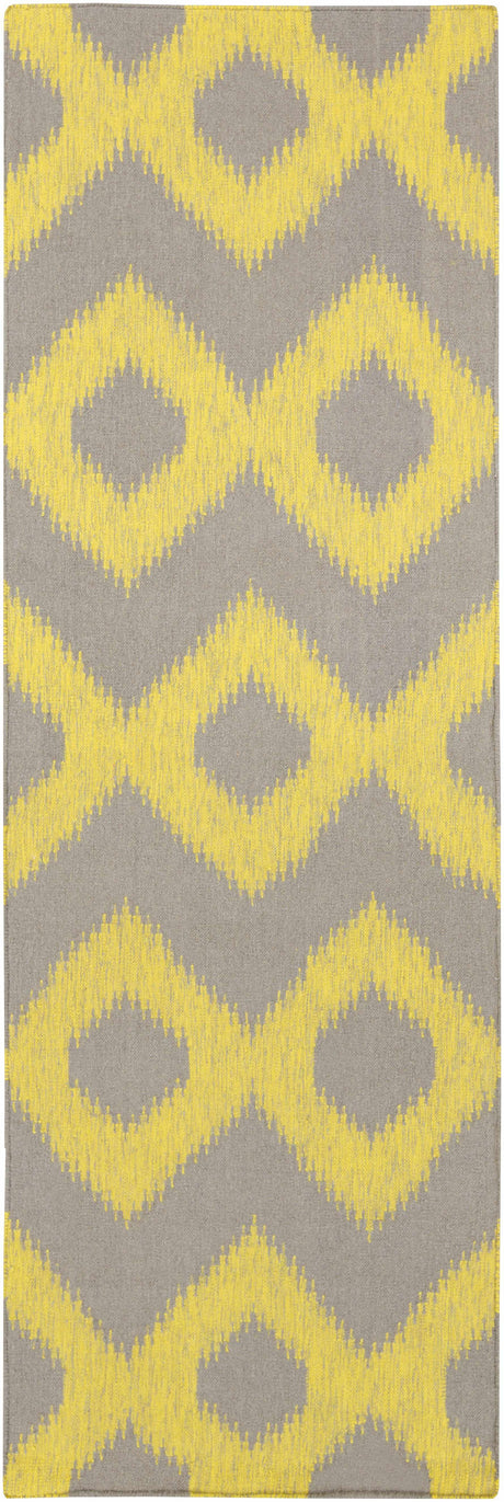 Oradell Yellow Ikat Wool Rug - Clearance