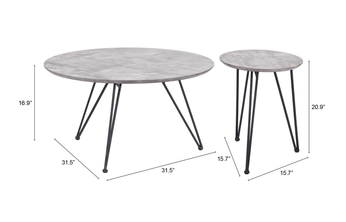 Zuo Modern Kerris Coffee Table Set (2-Piece)