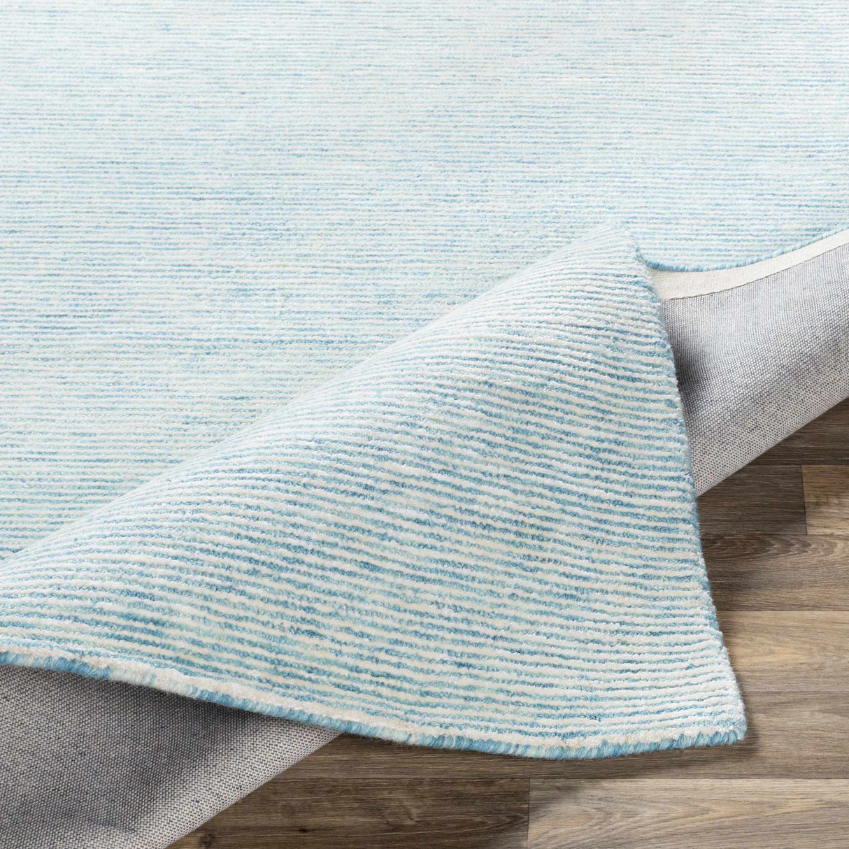 Orcas Hand Tufted Wool-Blend Rug - Ice Blue