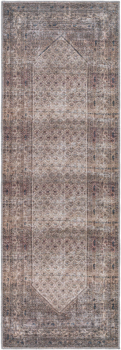 Tan Ormstown Distressed Washable Area Rug - Clearance