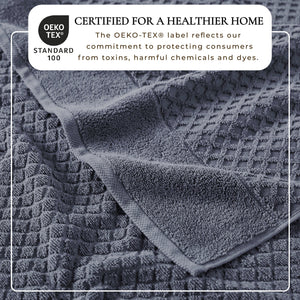 Cotton Diamond Waffle Weave Bath Towel Set - Grayson Collection