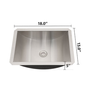 Oumuch Brushed Nickel Undermount Bathroom Sink with Pop Up Drain - view 4
