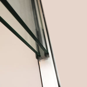 Oumuch Modern Double Sliding Shower Enclosure with Tempered Glass - view 4