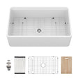 Oumuch Single Bowl Kitchen Sink Workstation with Accessories