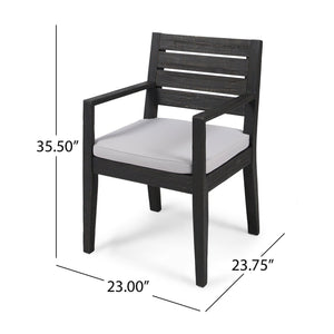 Outdoor 6 Seater Dining Set with Bench - view 2