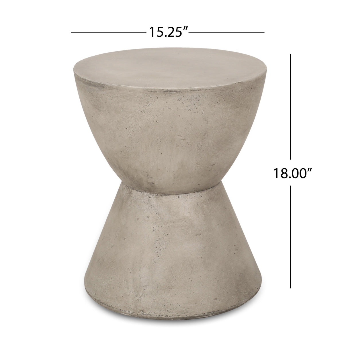 Outdoor Lightweight Concrete Side Table - view 4