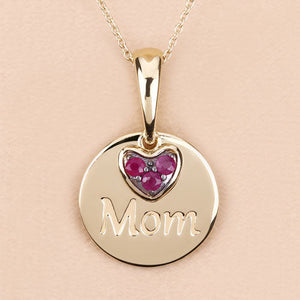 0.20 Carat Genuine Ruby .925 Sterling Silver Pendant