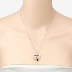0.50 Carat Genuine Blue Sapphire .925 Sterling Silver Pendant