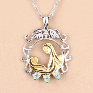 0.09 Carat Genuine Emerald .925 Sterling Silver Pendant