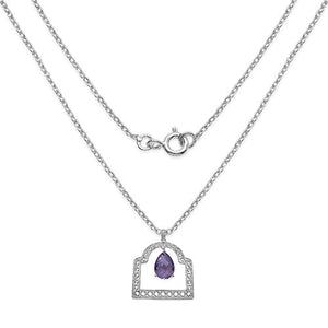 10.70 Carat Genuine Amethyst .925 Sterling Silver Pendant