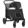 PawHut Foldable Doggy Stroller for Medium Large Dogs and Cats - view 2