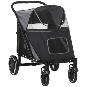 PawHut Foldable Doggy Stroller for Medium Large Dogs and Cats - view 2