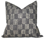 Matchsticks Pillow Cover in Pebble Grey, George Spencer Textiles