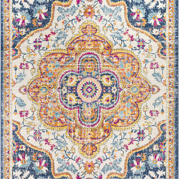 Pimperne Traditional Medallion Area Rug