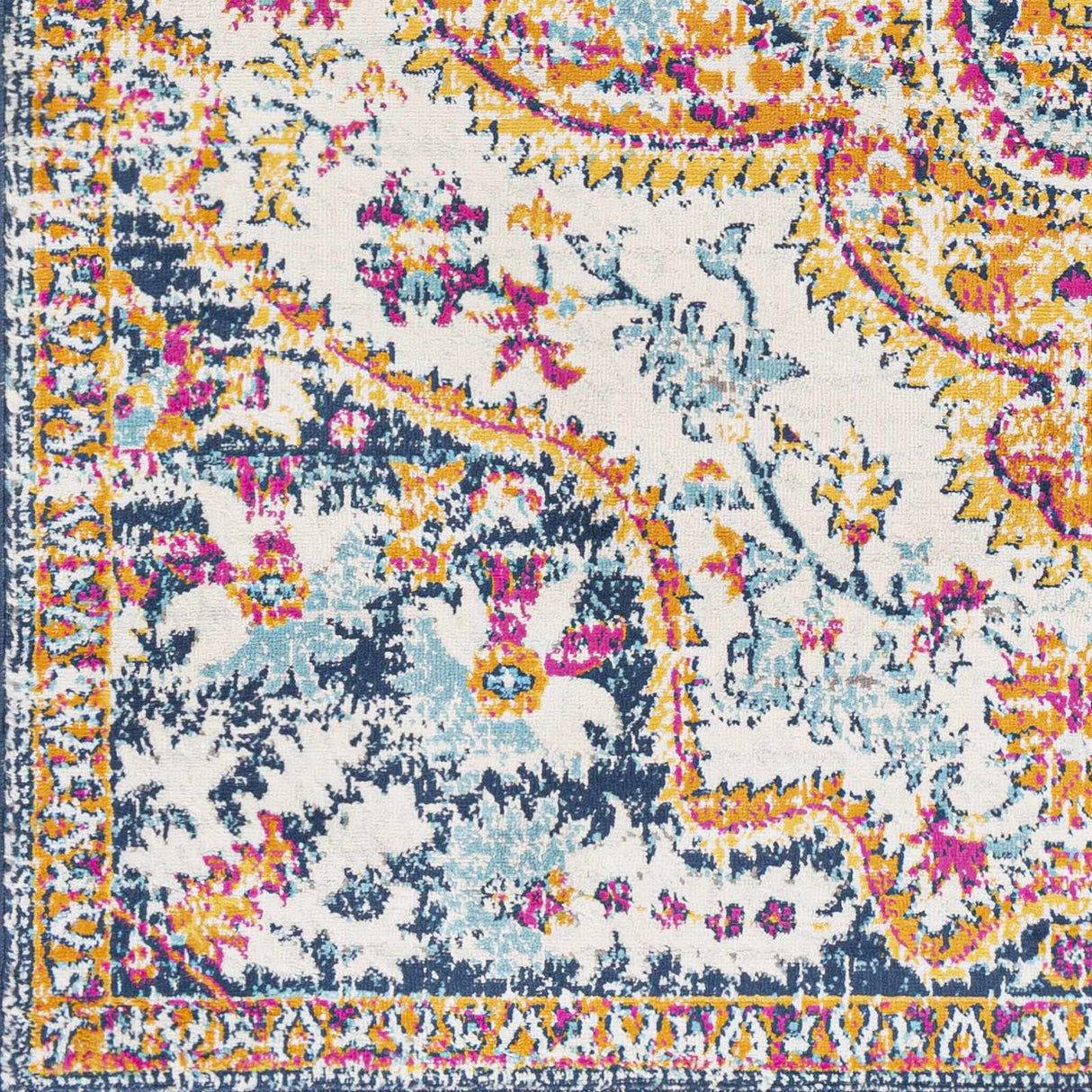 Pimperne Traditional Medallion Area Rug