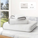 Cotton Border-Stitched 6-Piece Towel Set - Valery Collection