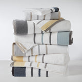 Decorative Cotton Stripe Bath Towel Set - Noelle Collection