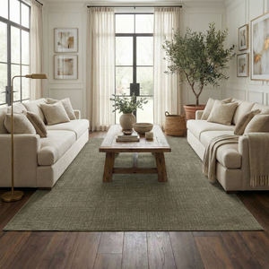 Leanna Green Washable Area Rug