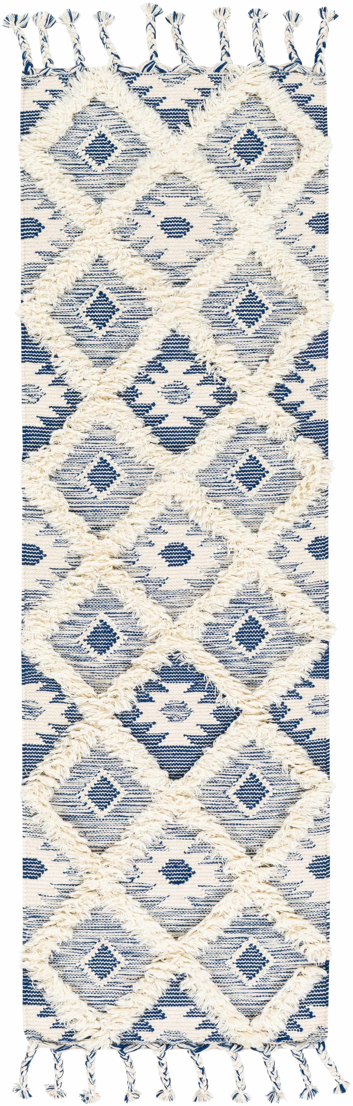 Painesdale Blue/White Wool Carpet - Clearance