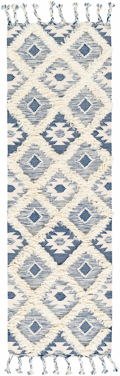 Painesdale Blue/White Wool Carpet - Clearance