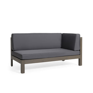 Brava X-Back Corner Bench with Coffee Table